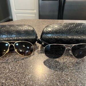 Oakley Gold and Silver Sunglasses